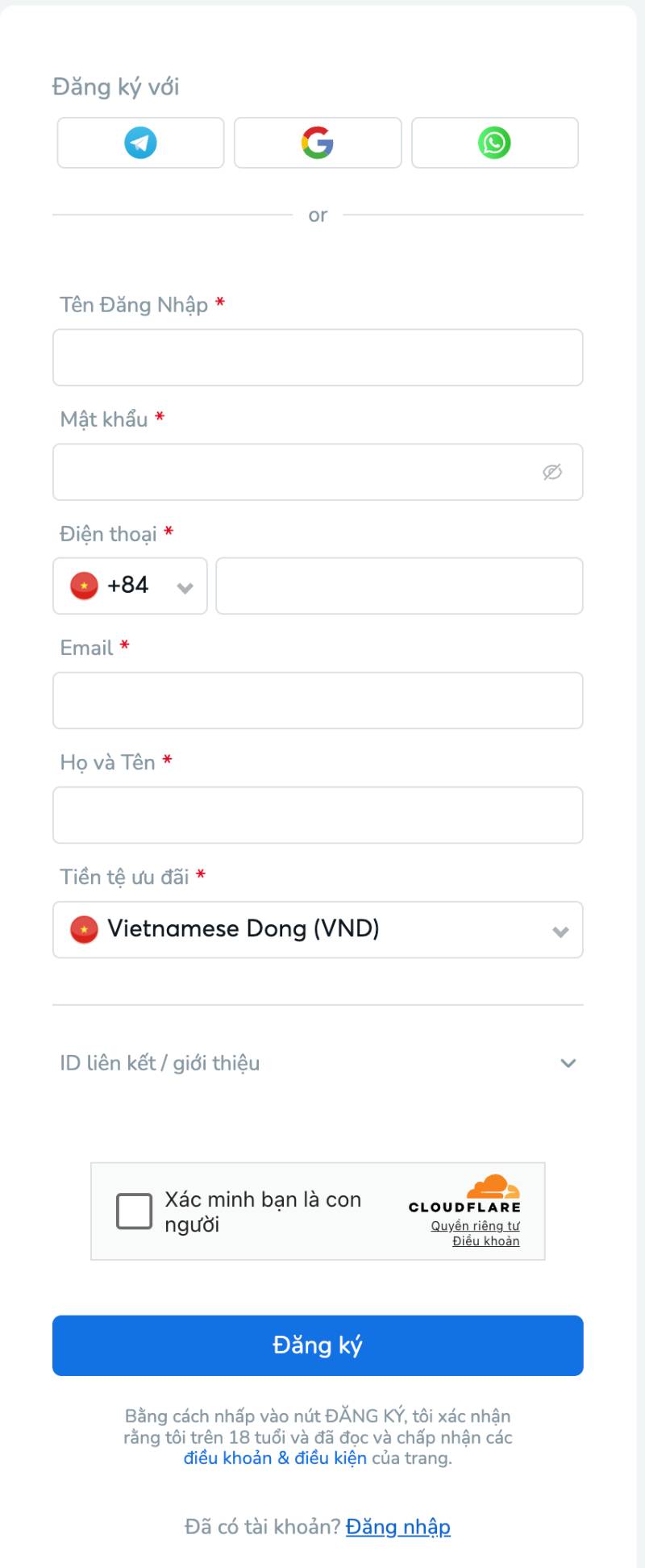 Đăng Ký Tài Khoản BK8