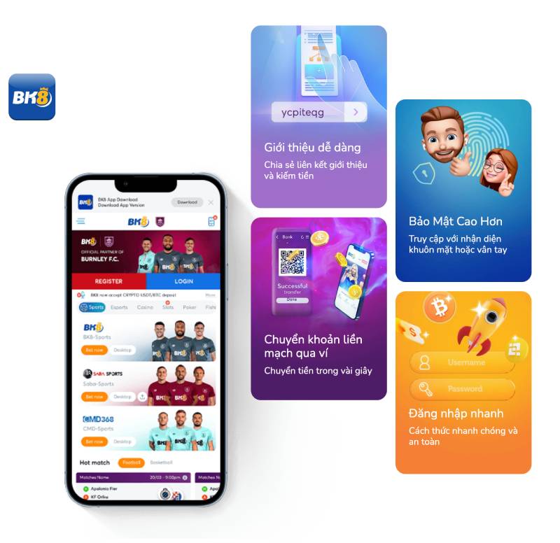 Ứng Dụng BK8 – Trải Nghiệm Đẳng Cấp Trên Mọi Thiết Bị