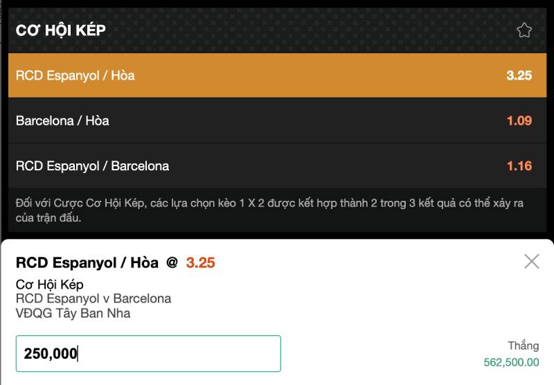 Kèo Double Chance Là Gì? Tất Tần Tật Về Kèo Kép Cực Hay 4 Tính odds kèo double chance như thế nào?